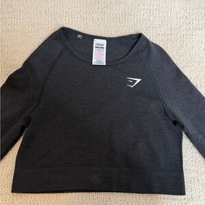 Gymshark Charcoal Gray Crop Top